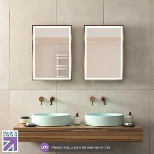 Oslo Bronze Effect Frame Edge Mirror