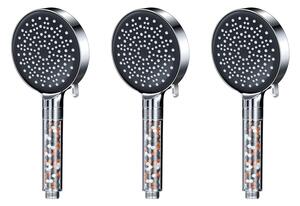 Showery® EcoFlow 2.0 - Best Shower Head For Low Water Pressure, 3x Showery® EcoFlow 2.0 / With Shower Hose