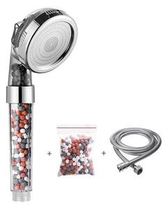 Showery® EcoFlow High Pressure Electric Shower Head, Multi-Function (3 Modes) + Stones + Hose