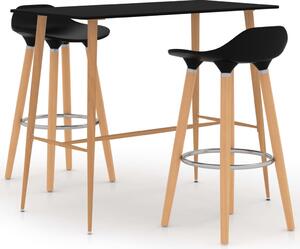 3 Piece Bar Set Black