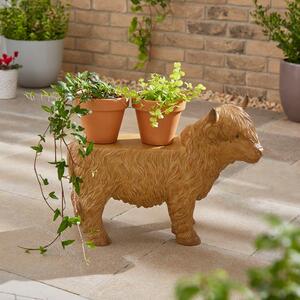 Highland Cow Plant Stand