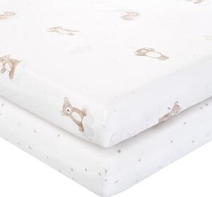 Pack of 2 Baby Bears Cotton Fitted Sheets