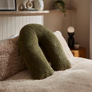 Teddy V-Shape Cushion Olive (Green)