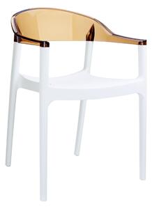 Tarmen Armchair - White/Amber Transparent