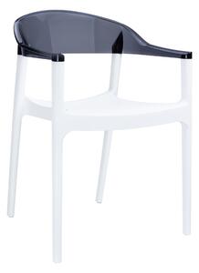Tarmen Armchair - White/Black Transparent