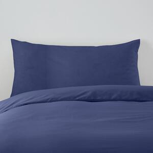 Cotton Pillowcase Pair Navy (Blue)