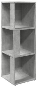 Corner Cabinet Concrete Grey 33x33x100 cm Engineered Wood