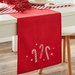 Catherine Lansfield Christmas Candy 33cm x 220cm Runner Red