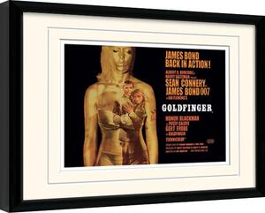 Framed poster James Bond - Goldfinger Projection