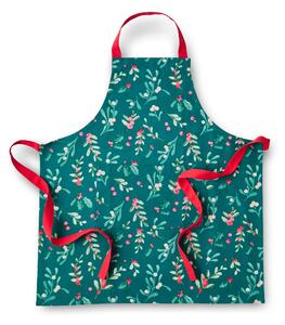 Catherine Lansfield Christmas Mistletoe Apron Green