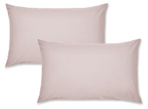 Catherine Lansfield Easy Iron Percale Weave Pillowcase Blush