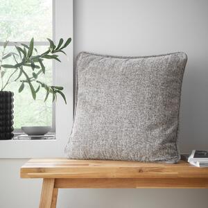 Catherine Lansfield Wilson Plain Chenille 45cm x 45cm Filled Cushion Grey