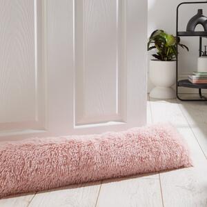 Catherine Lansfield Cuddly Faux Fur 90cm x 20cm Draught Excluder Blush