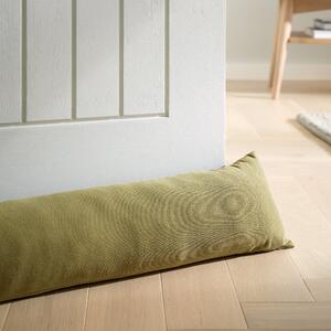 Catherine Lansfield Wilson Velvet 90cm x 20cm Draught Excluder Green