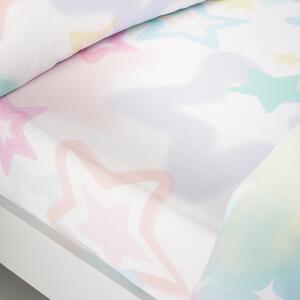 Catherine Lansfield Ombre Star Bed Linen Fitted Sheet White