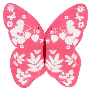 Catherine Lansfield Butterfly 3D Filled Cushion Pink