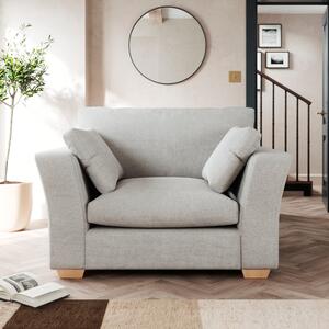 Blakeney Snuggle Chair Tonal Weave Silver