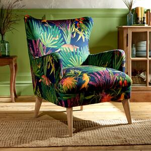 Marlow Wing Chair, Tropical Treasures Print NHM Tropical Treasures