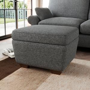 Arundel Storage Footstool Tonal Weave Charcoal