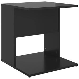 Side Table High Gloss Black 45x45x48 cm Engineered Wood
