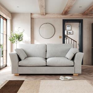 Blakeney 3 Seater Sofa Tonal Weave Silver