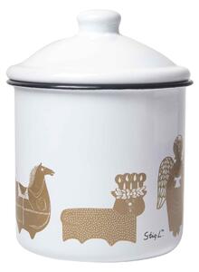 Pluto Design Stig L Gingerbread jar White gold