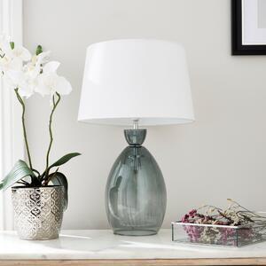Sylvia Ribbed Glass Table Lamp Lilypad