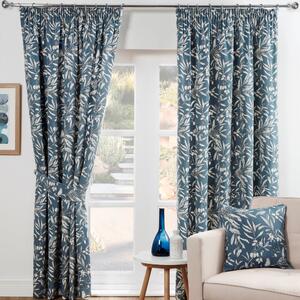 Aviary Ready Made Curtains Bluebell