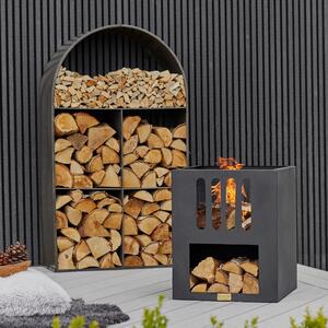 Sculptural Archway Log Storage