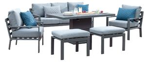 Titchwell 7 Seater Lounge Set with Adjustable Table