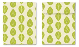 Set of 2 Vegan Wax Wraps and Sandwich Bags Green, White and Beige