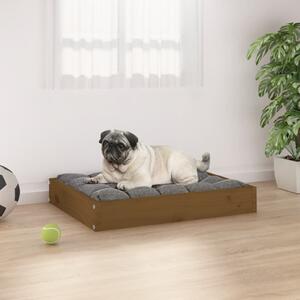 Dog Bed Honey Brown 61.5x49x9 cm Solid Wood Pine