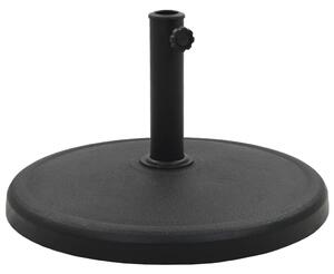 Parasol Base Round Polyresin 19 kg Black