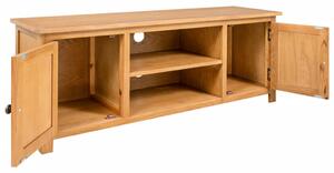 TV Cabinet 110x35x44 cm Solid Oak Wood