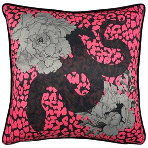 Furn. Serpentine Cushion Pink/Black