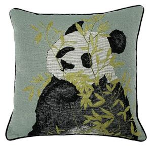 Furn. Pandas Green Cushion Green, Grey and Black