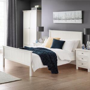 Maine Wooden Bed Frame White