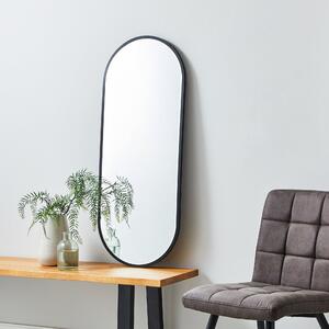 Apartment Lozenge Wall Mirror, Black 35x95cm Black