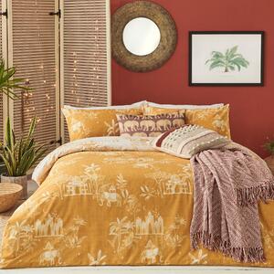 Furn. Jaipur Ochre Duvet Cover and Pillowcase Set Yellow