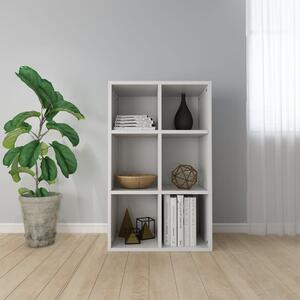 Book Cabinet/Sideboard High Gloss White 66x30x98 cm Engineered Wood