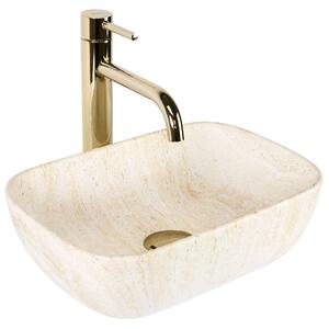 Countertop Basin Rea BELINDA MINI TRAVERTINE MATT