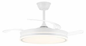 Ceiling Fan CristalRecord EVO RETRAC Transparent 72 W
