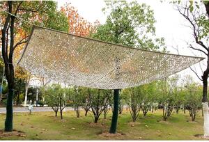 Rectangular Shade Sail Faura White Grey 3 x 4 m Reversible Camouflage