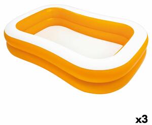 Inflatable pool Intex Mandarin Orange 600 L 229 x 48 x 152 cm (3 Units)