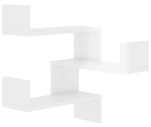 Wall Corner Shelf High Gloss White 40x40x50 cm Engineered Wood