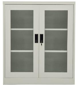 Office Cabinet Light Grey 90x40x105 cm Steel