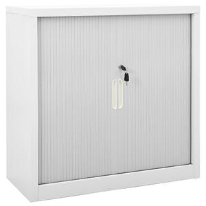 Sliding Door Cabinet Grey 90x40x90 cm Steel