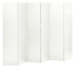 6-Panel Room Dividers 2 pcs White 240x180 cm Steel