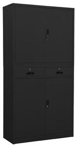 Office Cabinet Anthracite 90x40x180 cm Steel