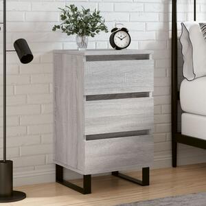 Bedside Cabinet Grey Sonoma 40x35x69 cm Engineered Wood